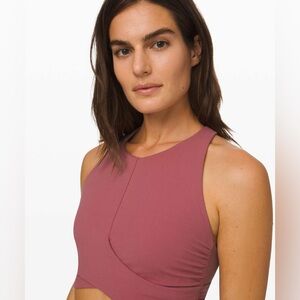 Lululemon Always Aligned Bra Moss Rose Yoga Activewear Align Gym Workout Pilates